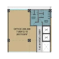 Arise Capital Wakad Studio Floor Plan Image